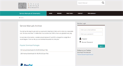 Desktop Screenshot of cheapservicemanuals.com